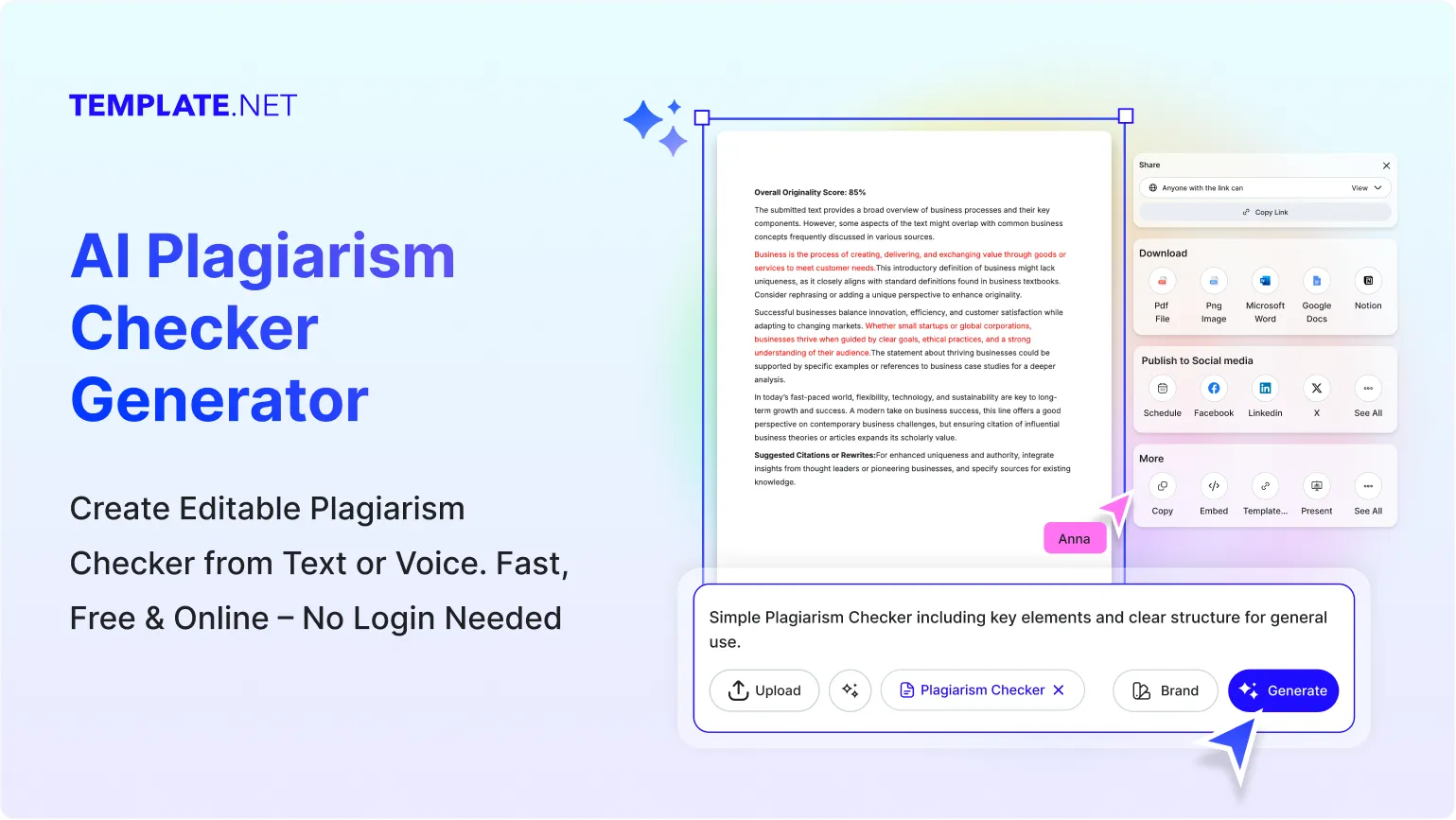 Free AI Plagiarism Checker Generator, Originality Detection Tool [ No Signup ]